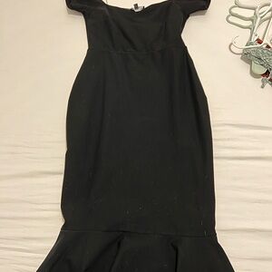 Elegant Black Off-Shoulder Dress